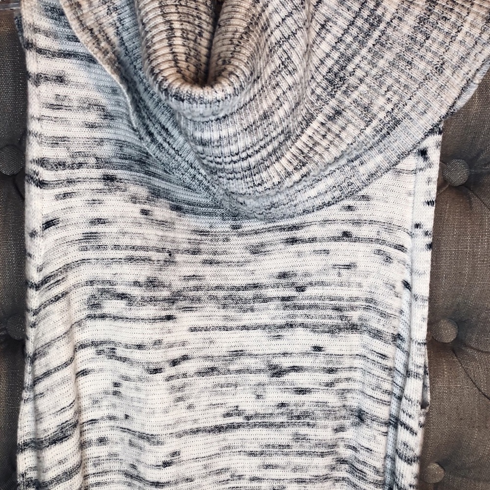 Grey cowl neck sweater